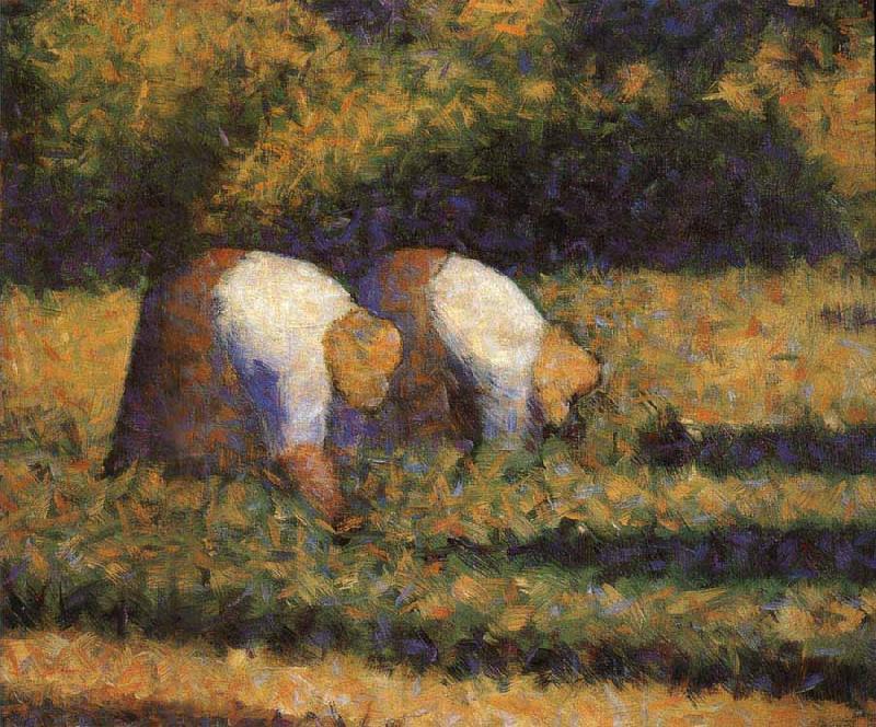 Georges Seurat The Countrywoman in the work